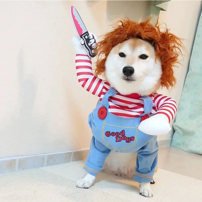 Funny Pet Dog Clothes Dog Cosplay for Dogs Halloween Dog Costumes Christmas Dog Accessories Festival Party Outfit Pet Dog Dress