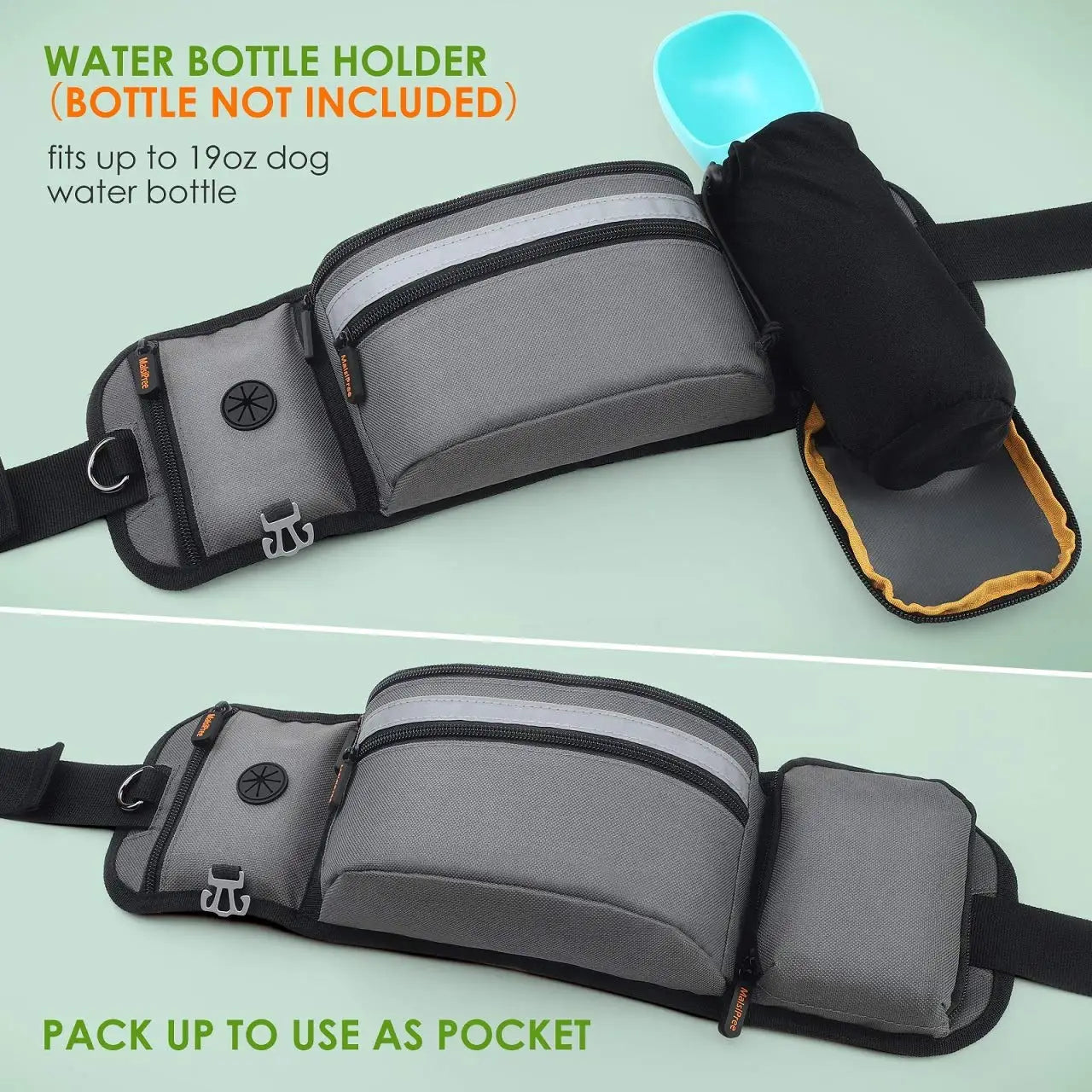 Dog Treat Bag for Training Outdoor Dog Treat Pouch Training Feeding Bag Multi-use Waist Bag Pet Trainer Prizes Holder Waist Bag