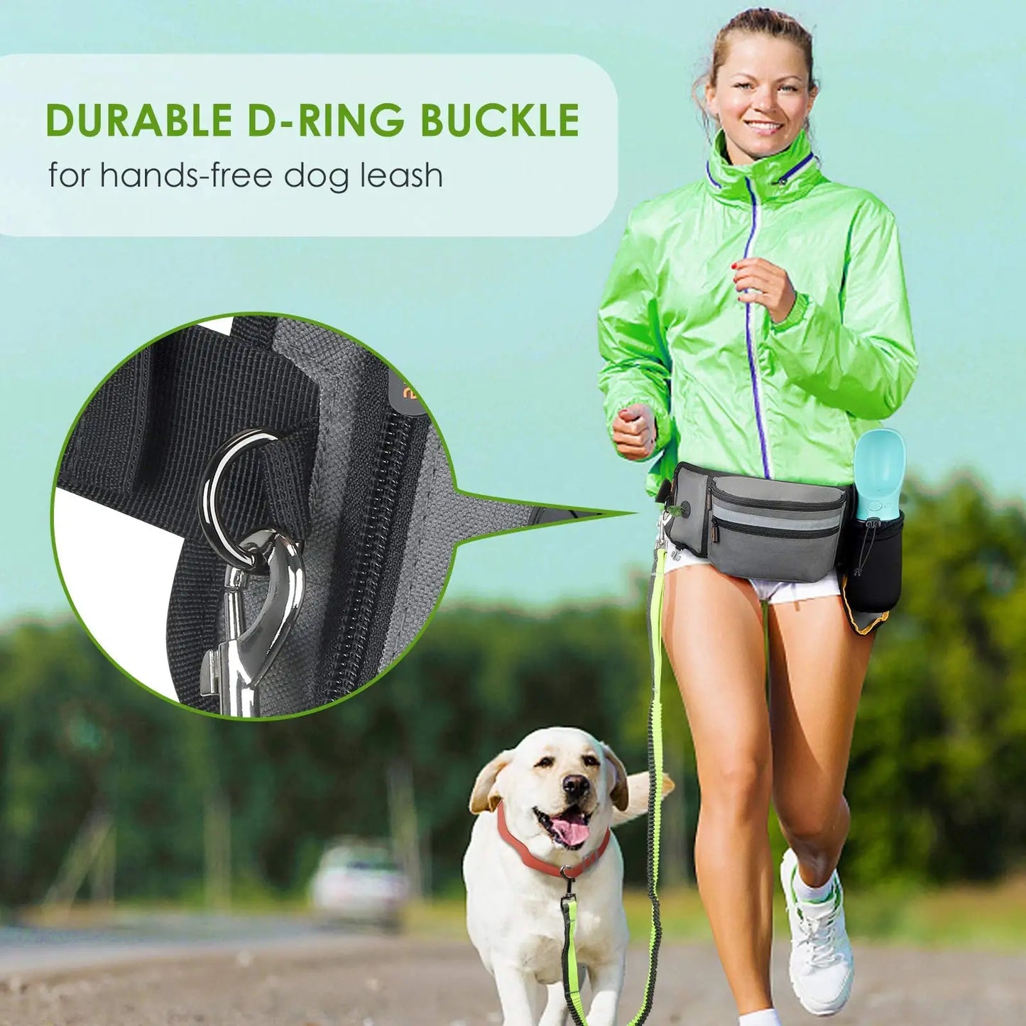 Dog Treat Bag for Training Outdoor Dog Treat Pouch Training Feeding Bag Multi-use Waist Bag Pet Trainer Prizes Holder Waist Bag