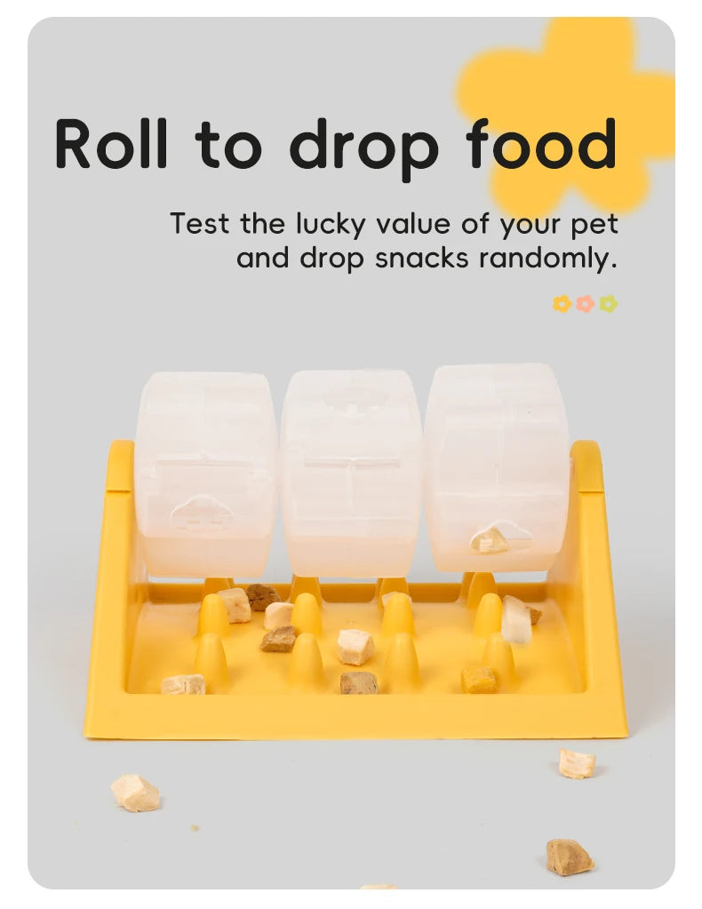 Pet Slow Feeder Dog Puzzle Feeder Treat Dispensing Toy for Dogs cats Training Interactive Rotating Food Toys Fun Pet Supplies