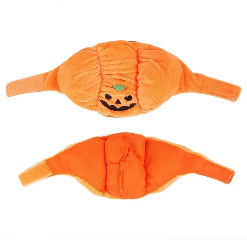 Halloween Pet Cat Dog Pumpkin Hat Halloween Ghost Day Decorative Supplies Small Medium and Large Dogs Teddy Fadou Headgear
