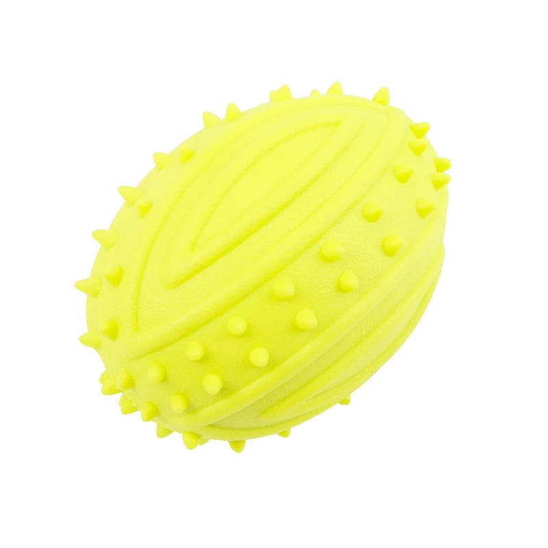 Pet Small Dog Treats Rugby Puppy Interactive Toy Ball Cat Toy for Large Dog Chew Hedgehog Toy Tooth Cleaning Bite Ball
