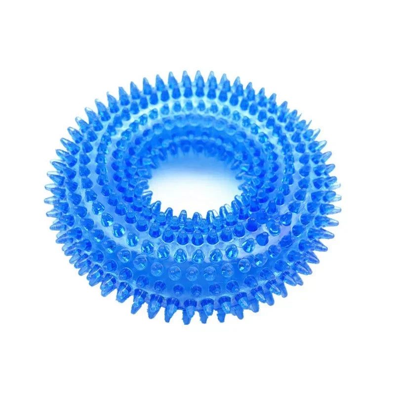 Durable TPR Chew Toy for Dogs - Interactive Thorn Barbed Design Promotes Dental Health & Bite Resistance