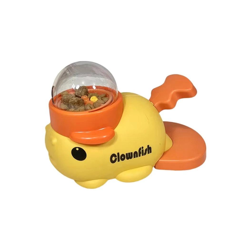 Dog Cat Treats Dispenser Toy Anti-Slip Slow Puzzle Interactive Treat Dispenser Automatic Feeder Toys for Pet Training Supplies