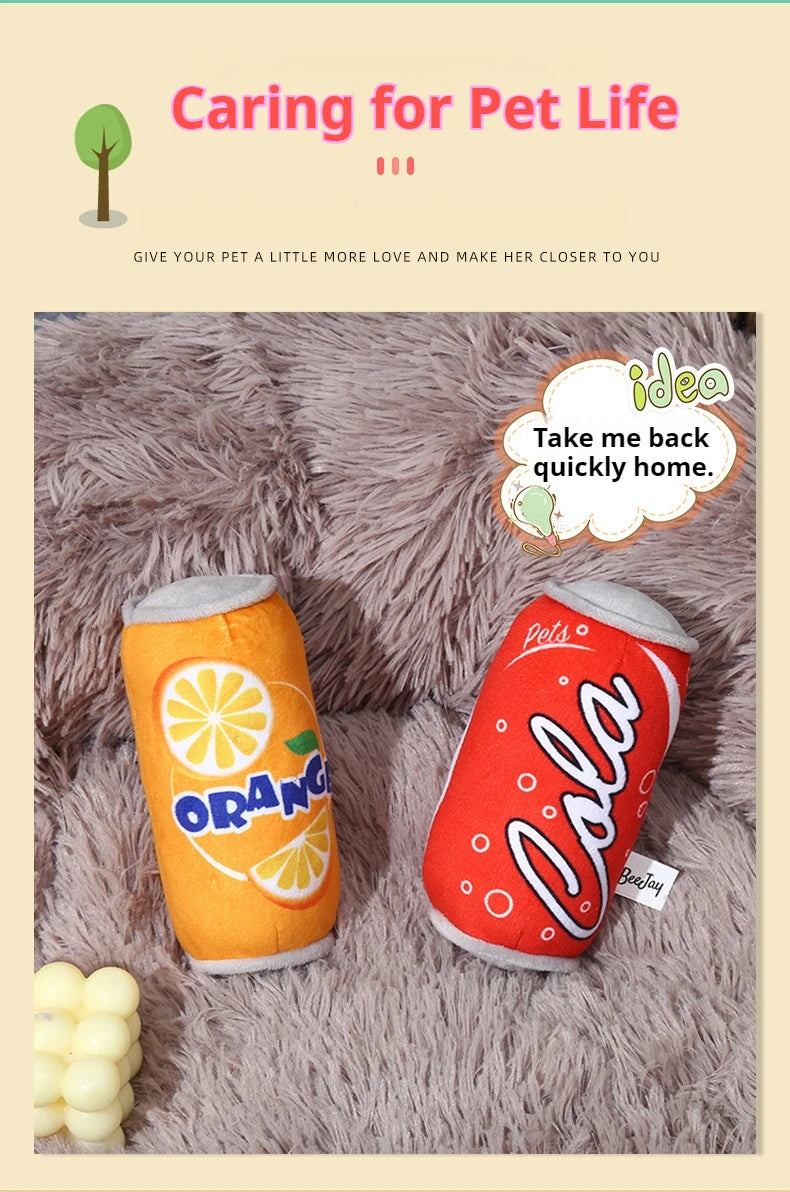 Relieve boredom and self-help. Plush dog toys bite plush cans and sound pet products