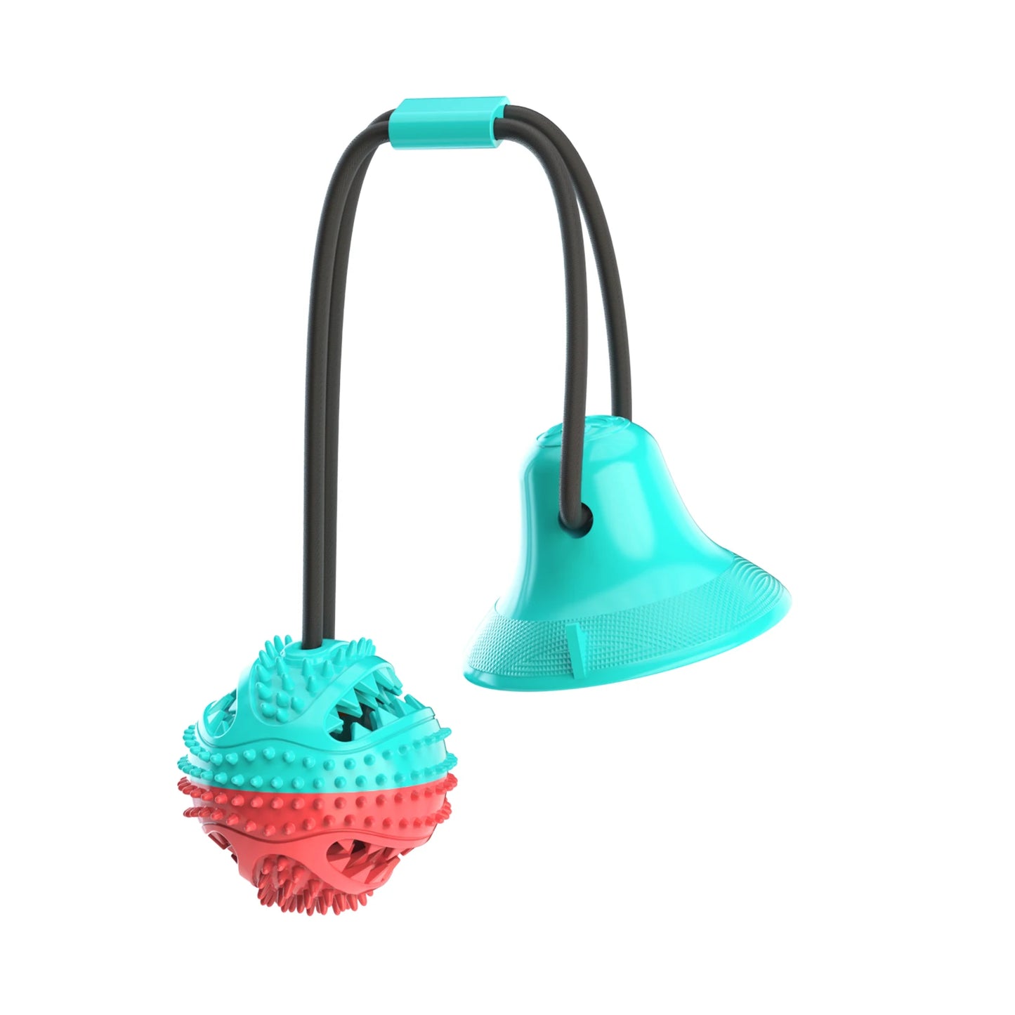 Dog Toys Silicon Suction Cup Tug Interactive Dog Ball Toy For Pet Chew Bite Tooth Cleaning Toothbrush Feeding Pet Supplies