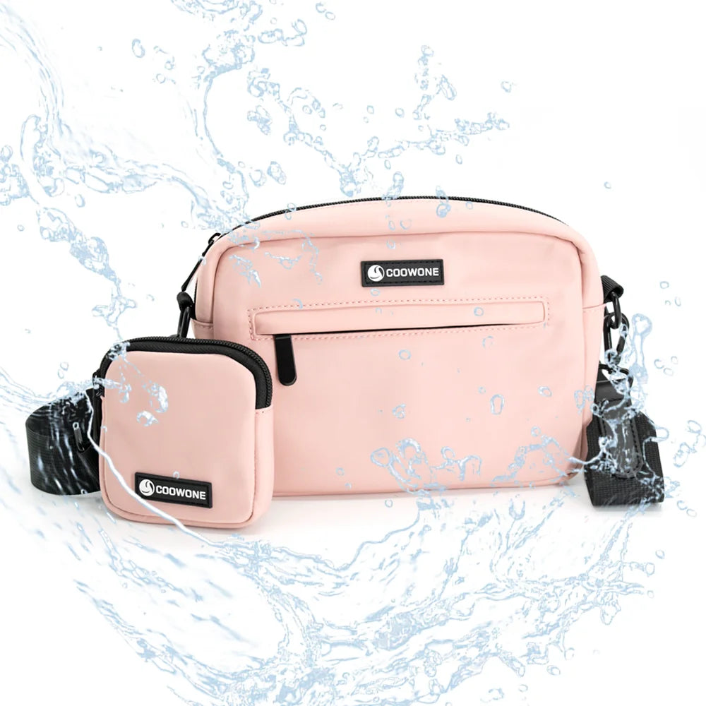 Dog Treat Pouch Waterproof Pet Training Treat Pouch Built-in Poop Bag Dispenser with Adjustable Shoulder Strap for Training