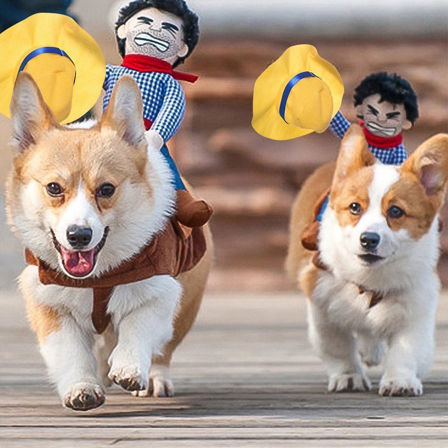 Pet Cowboy Costume Halloween Funny Role Play Creative Dachshund Chihuahua Pug Bulldog Kitten Puppy Pet Novelty Party Costume