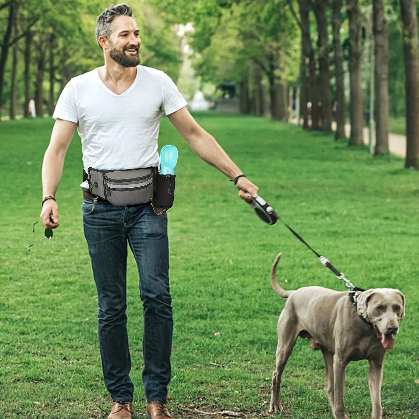 Dog Treat Bag for Training Outdoor Dog Treat Pouch Training Feeding Bag Multi-use Waist Bag Pet Trainer Prizes Holder Waist Bag