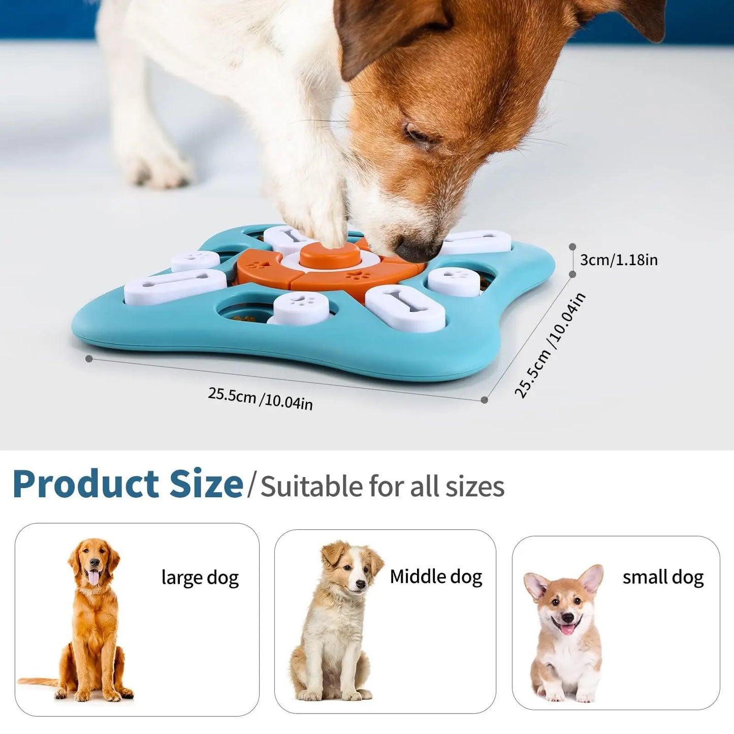 Dog Puzzle Toys for IQ Training & Mental Enrichment, Interactive Dog Toys for Large Medium Small Dogs,Dog Treat Puzzle Dispensin