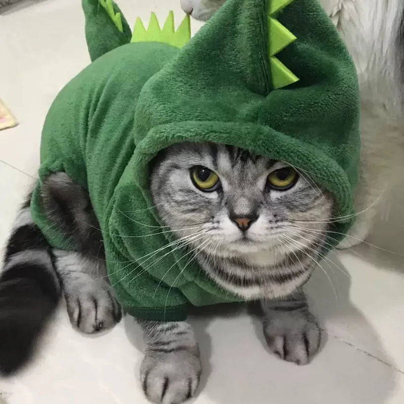 Halloween Pet Dog Clothes Soft Warm Fleece Dogs Jumpsuits Pet Clothing For Small Dogs Puppy Cats Hoodies Yorkshire Costume Coats