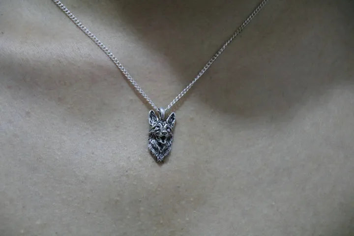 German shepherd necklace dog pendant Animal series jewelry for pet lovers