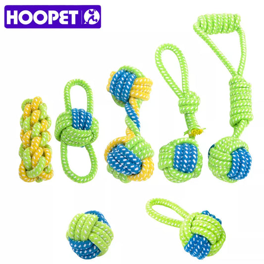 HOOPET Dog Toy Chews Cotton Rope Knot Ball Grinding Teeth Odontoprisis Pet Large Small 7 Style Options