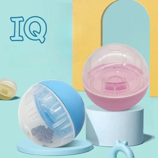 Interactive Food Dispensing Toy for Dogs Cats Adjustable Slow Feeder Anti-Choke Treat Ball IQ Training Educational Puzzle