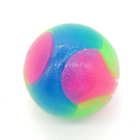 LED Glowing Ball for Dogs, Flashing Glow in the Dark, Elastic Ball Toy, Interactive Toys for Puppy, Chewing Molar Balls