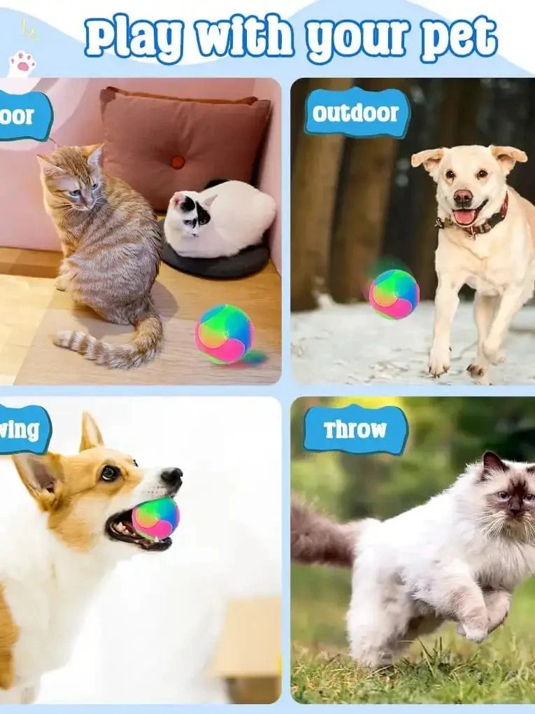 LED Glowing Ball for Dogs, Flashing Glow in the Dark, Elastic Ball Toy, Interactive Toys for Puppy, Chewing Molar Balls