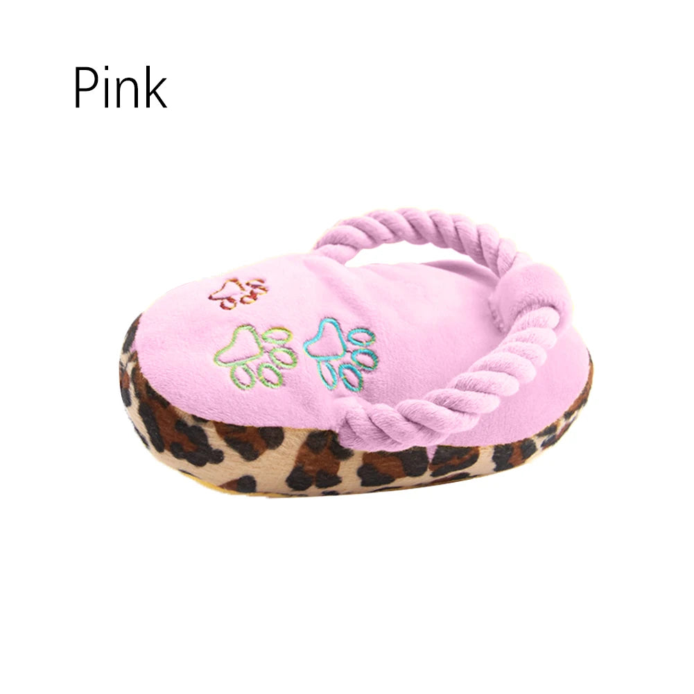 Funny Pet Dog Toys Plush Slippers Bite Chicken Leg Shoe Shape  Small And Medium-Sized Dog Outdoor Training Cat Relieve Anxiety