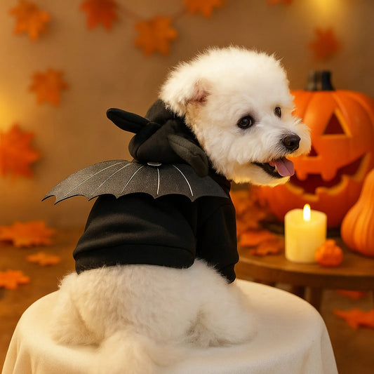 Creative Halloween Pet Cosplay Bat Clothes Dog Clothes Cat Clothes Casual Fashion Clothing Apparel Sweater Halloween Decoration