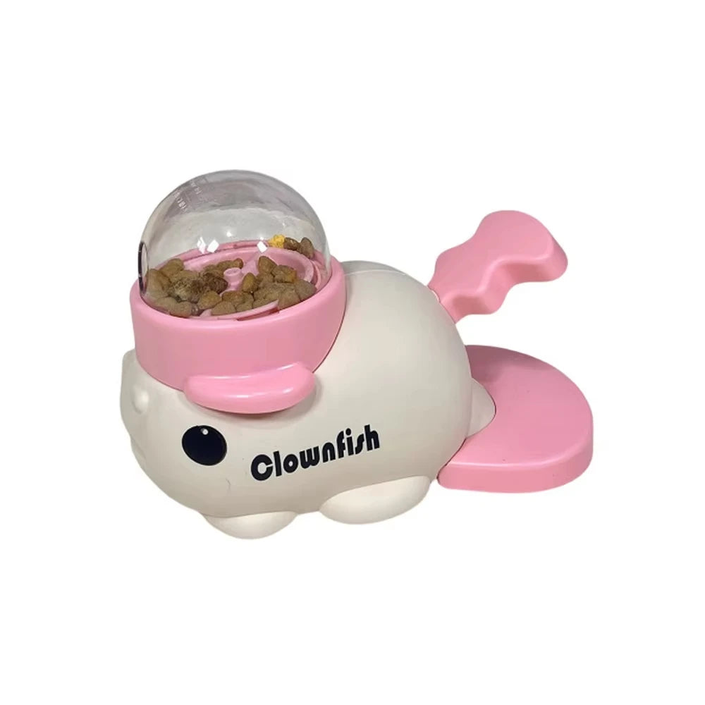 Dog Cat Treats Dispenser Toy Anti-Slip Slow Puzzle Interactive Treat Dispenser Automatic Feeder Toys for Pet Training Supplies