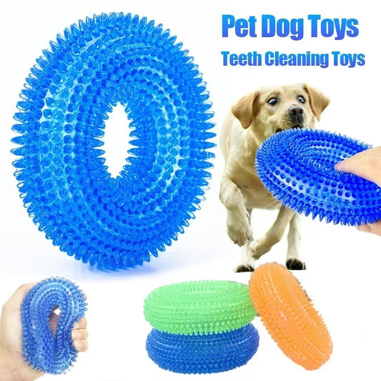 Durable TPR Chew Toy for Dogs - Interactive Thorn Barbed Design Promotes Dental Health & Bite Resistance